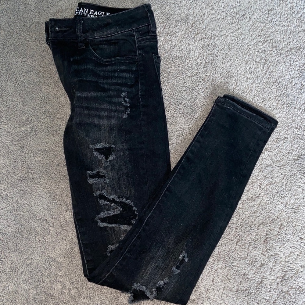 AEO ripped jeggings